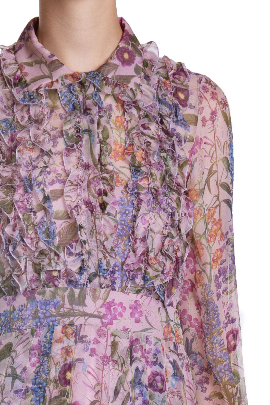Abito in chiffon stampato