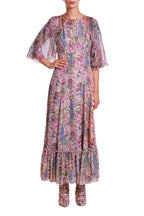 Fil-Coupè Floral Printed  Dress