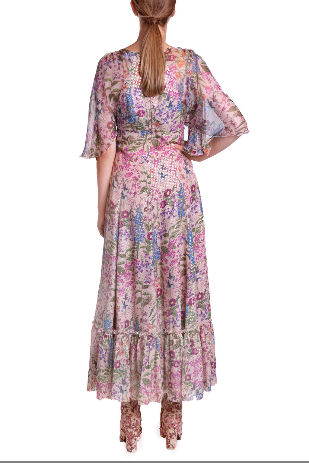 Fil-Coupè Floral Printed  Dress
