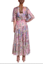 Fil-Coupè Floral Printed  Dress