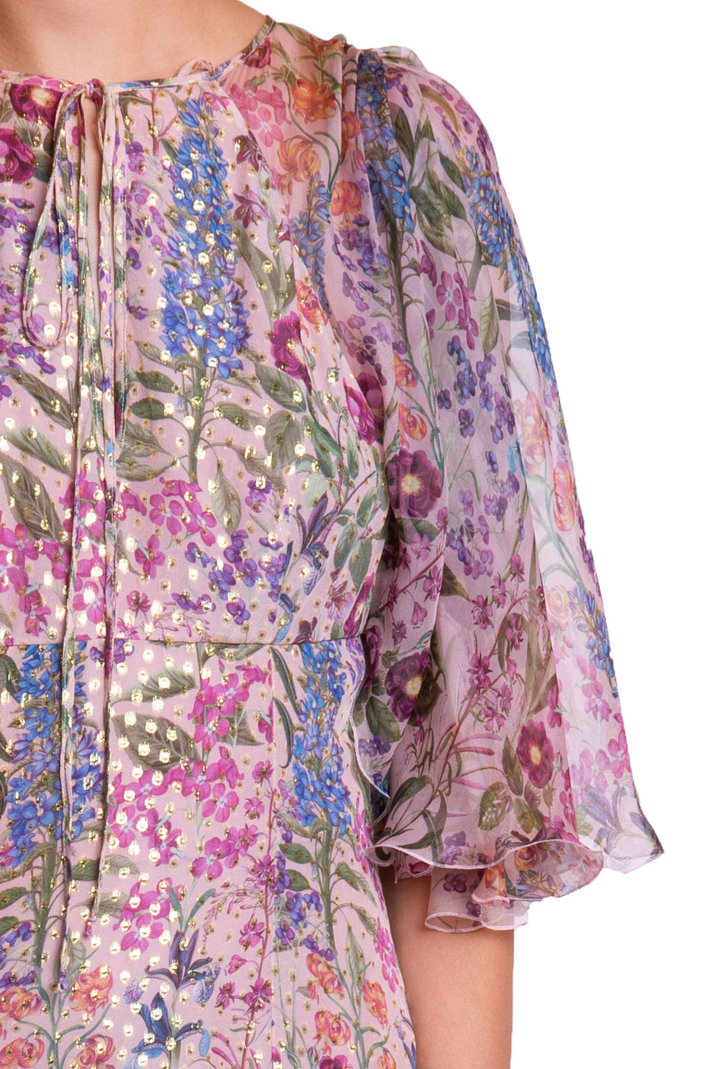 Fil-Coupè Floral Printed  Dress
