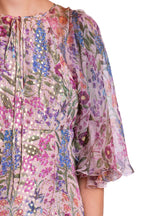 Fil-Coupè Floral Printed  Dress