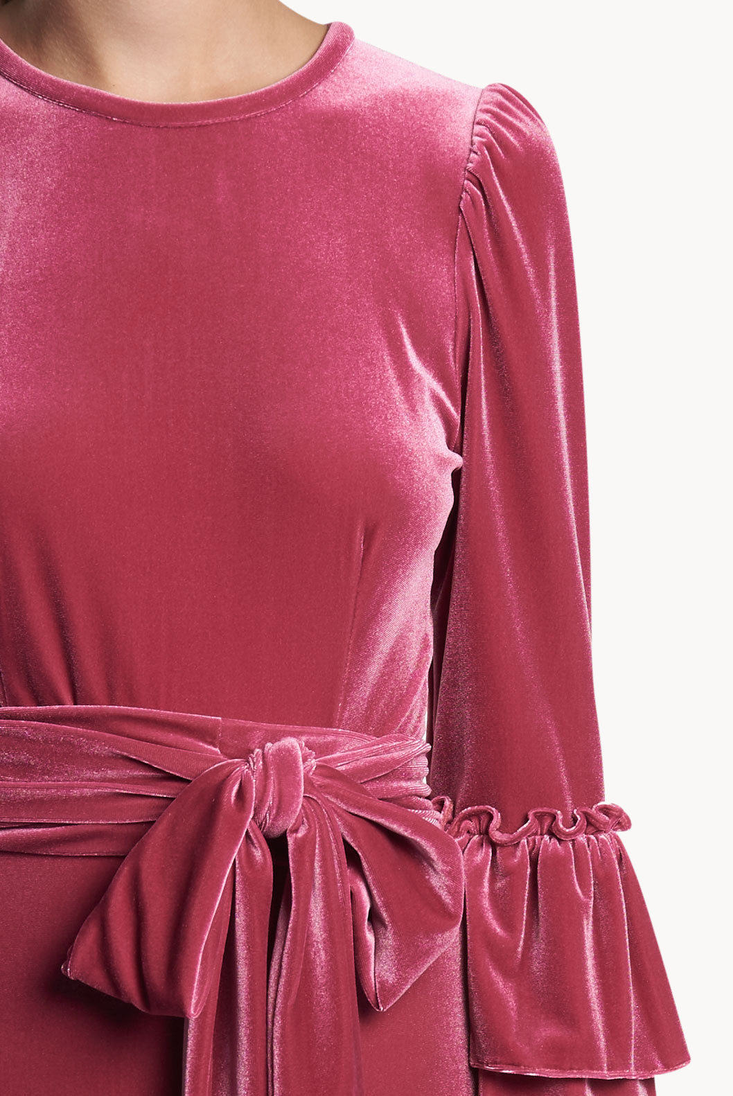 Velvet Stretch Midi Dress