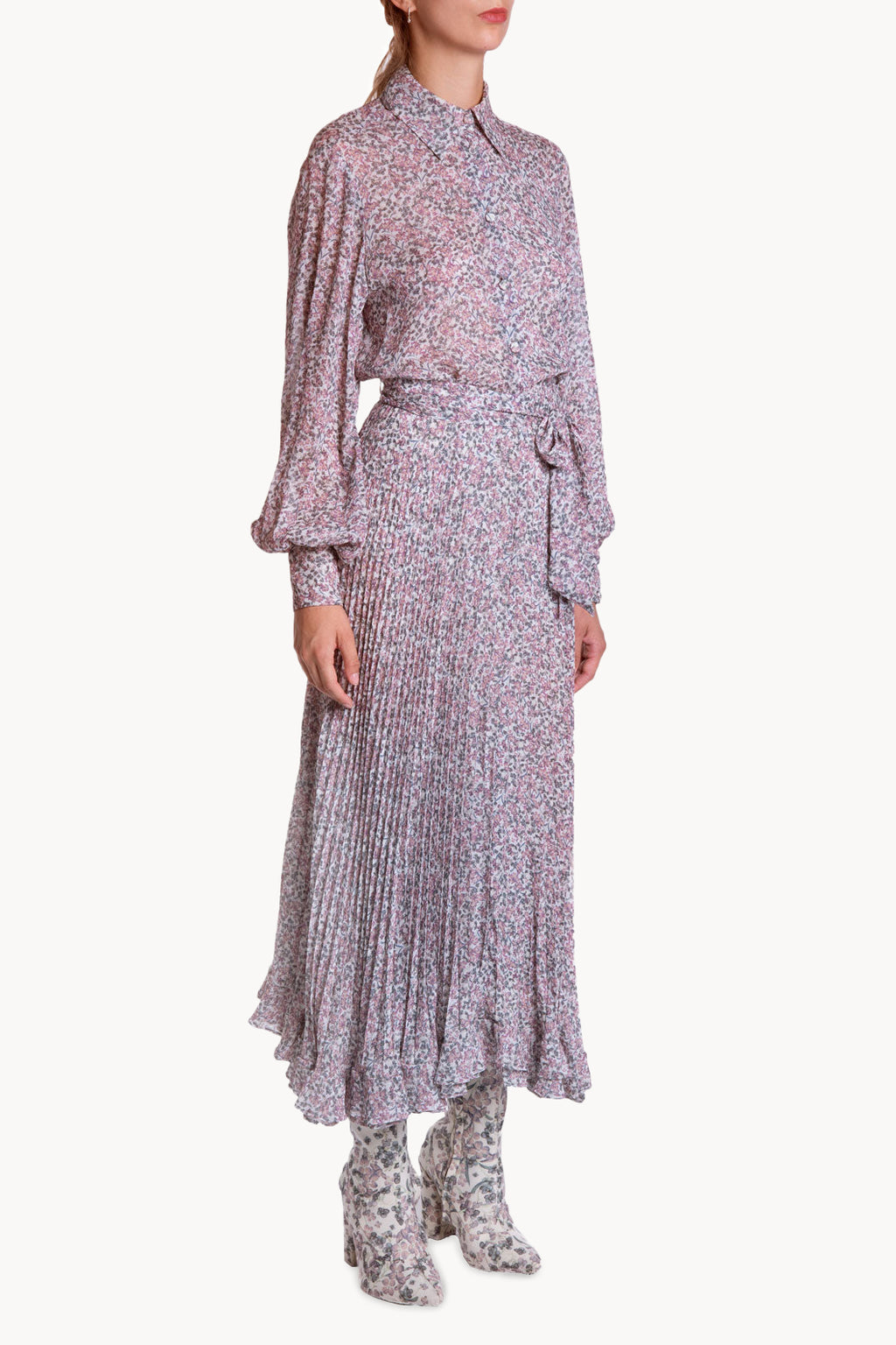 Printed Little Flowers Georgette Blouse