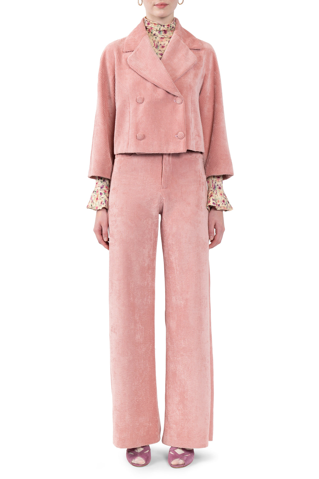 Cordroy Short Double-Breatsted Jacket