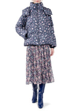 Floral Printed Puffer Jacket