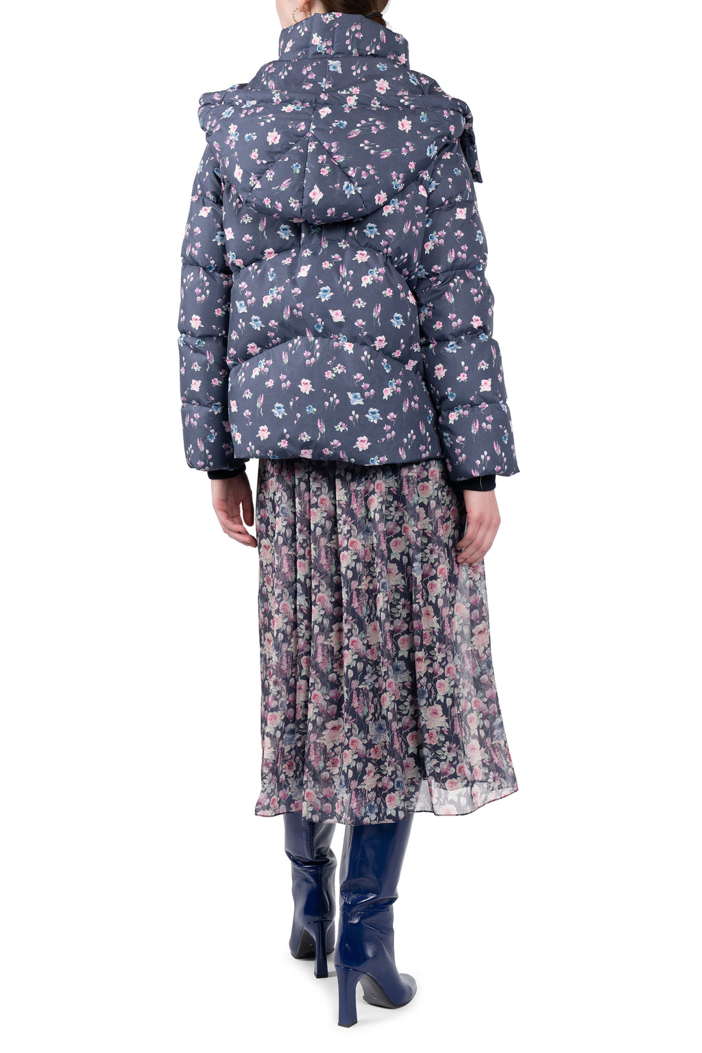 Floral Printed Puffer Jacket