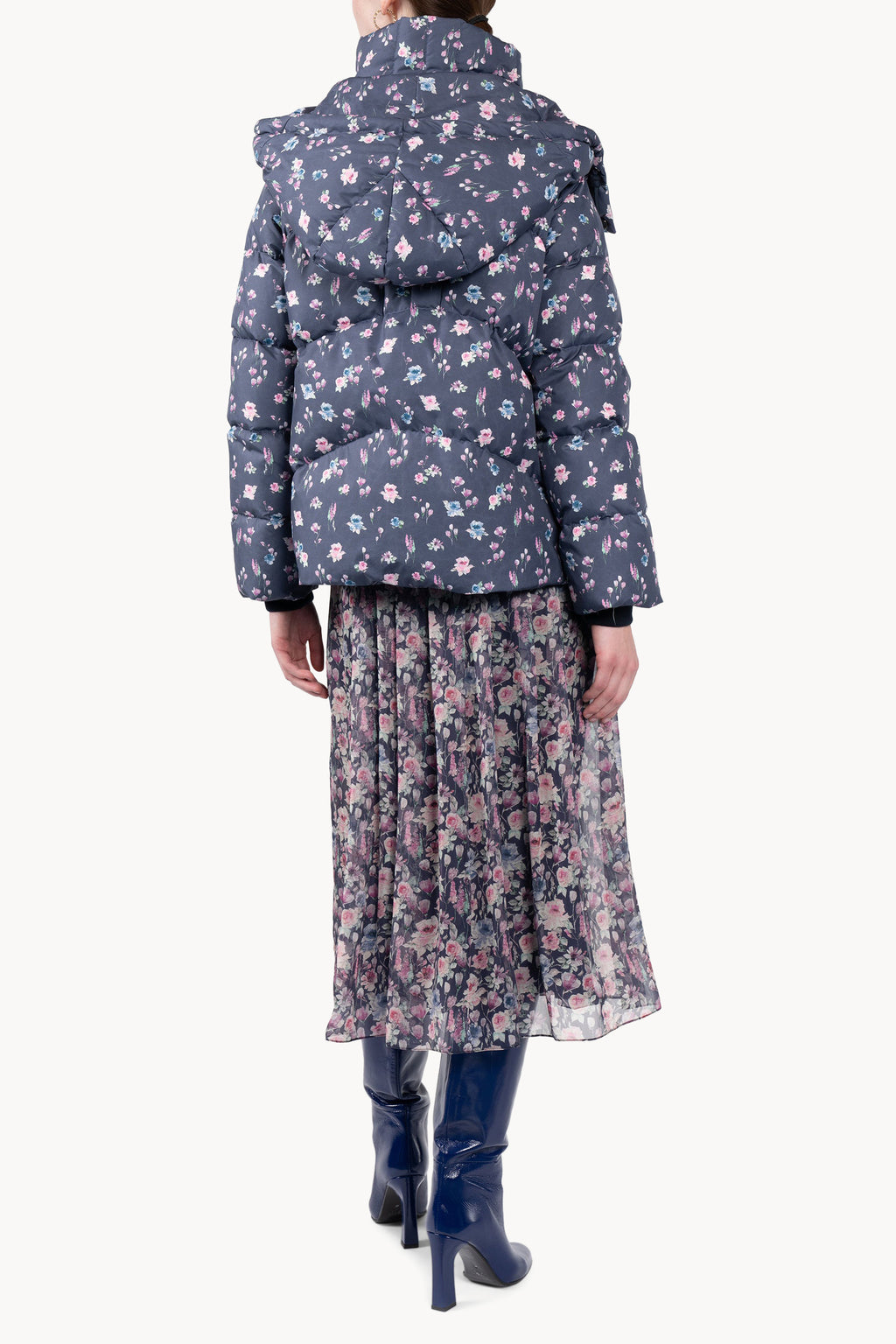 Floral Printed Puffer Jacket