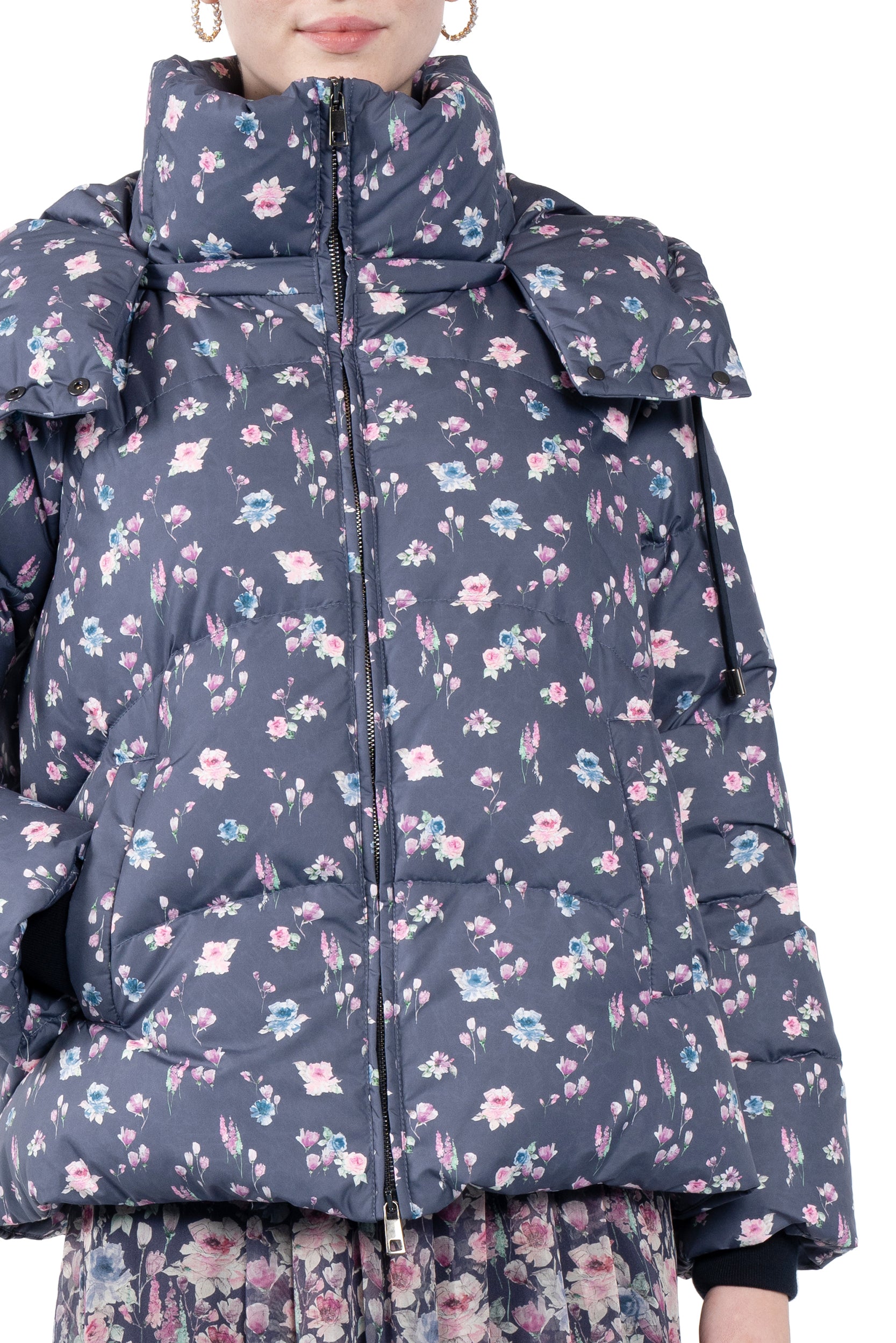 Floral Printed Puffer Jacket