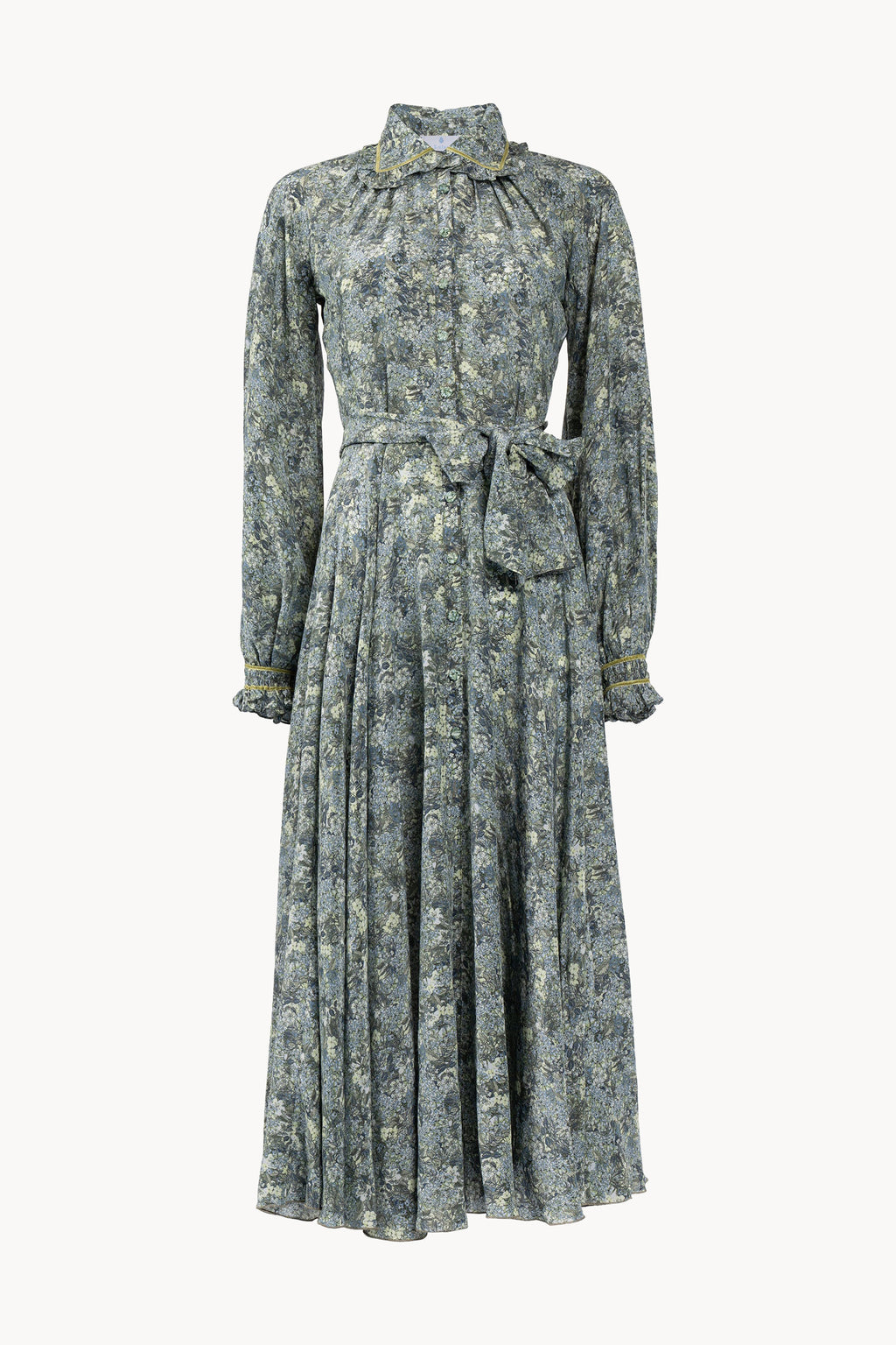 Chemisier Crepe de chine micro flower dress
