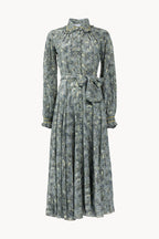Chemisier Crepe de chine micro flower dress