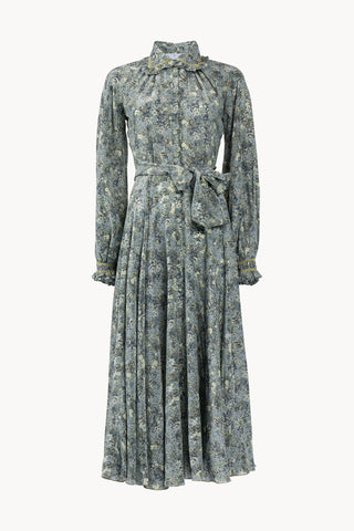 Chemisier Crepe de chine micro flower dress
