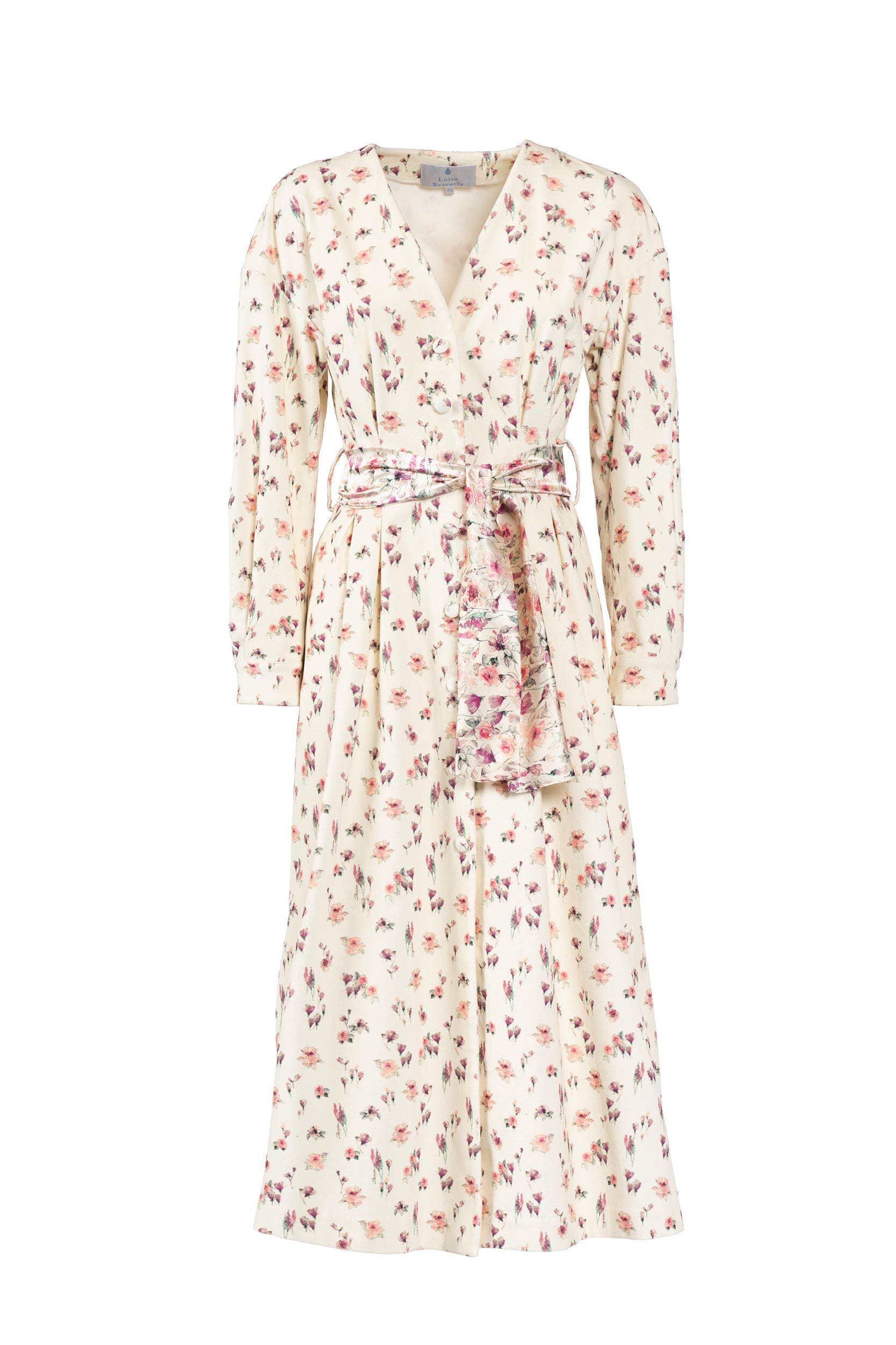Velvet Rose Printed Dress
