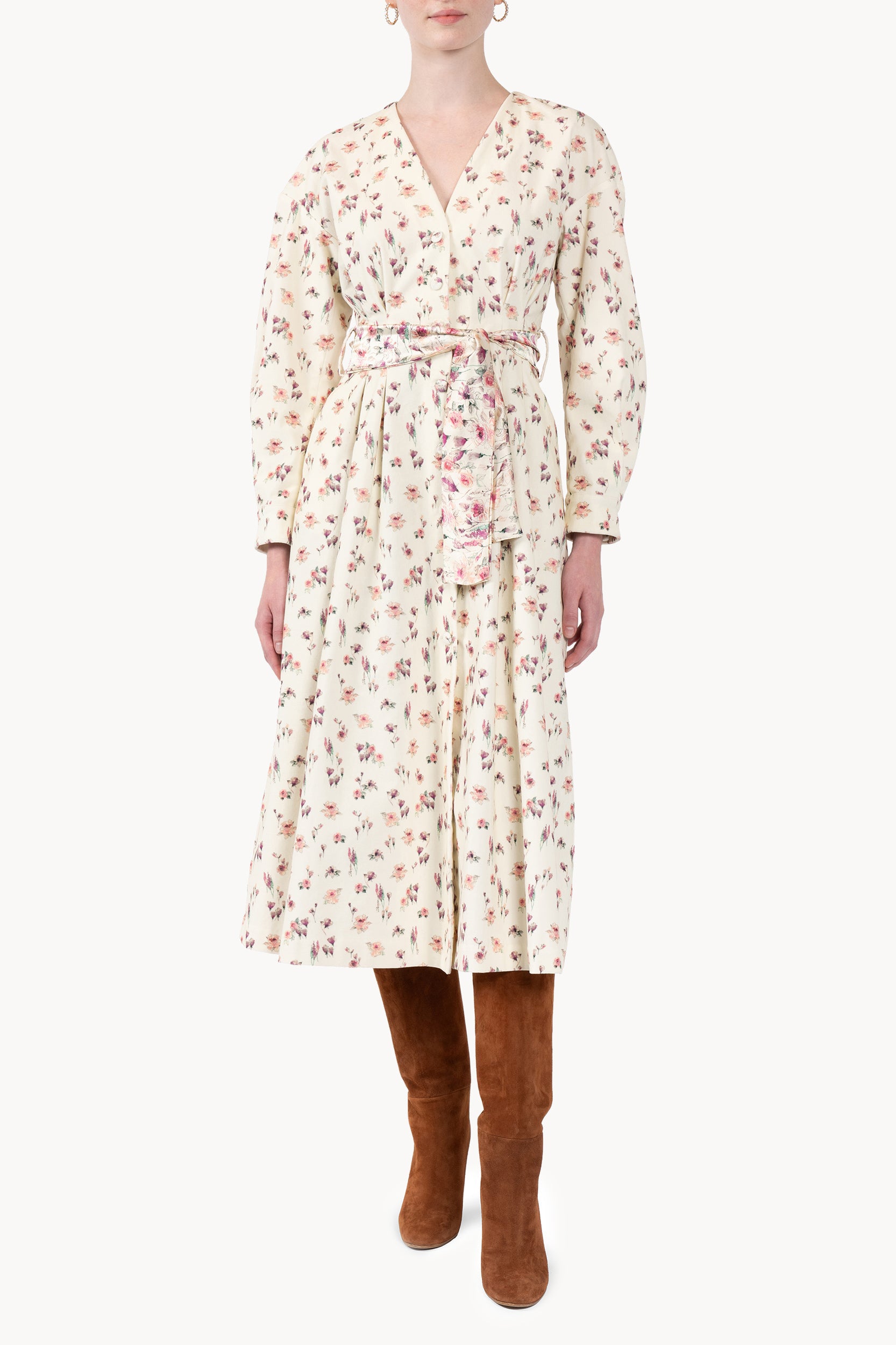 Velvet Rose Printed Dress