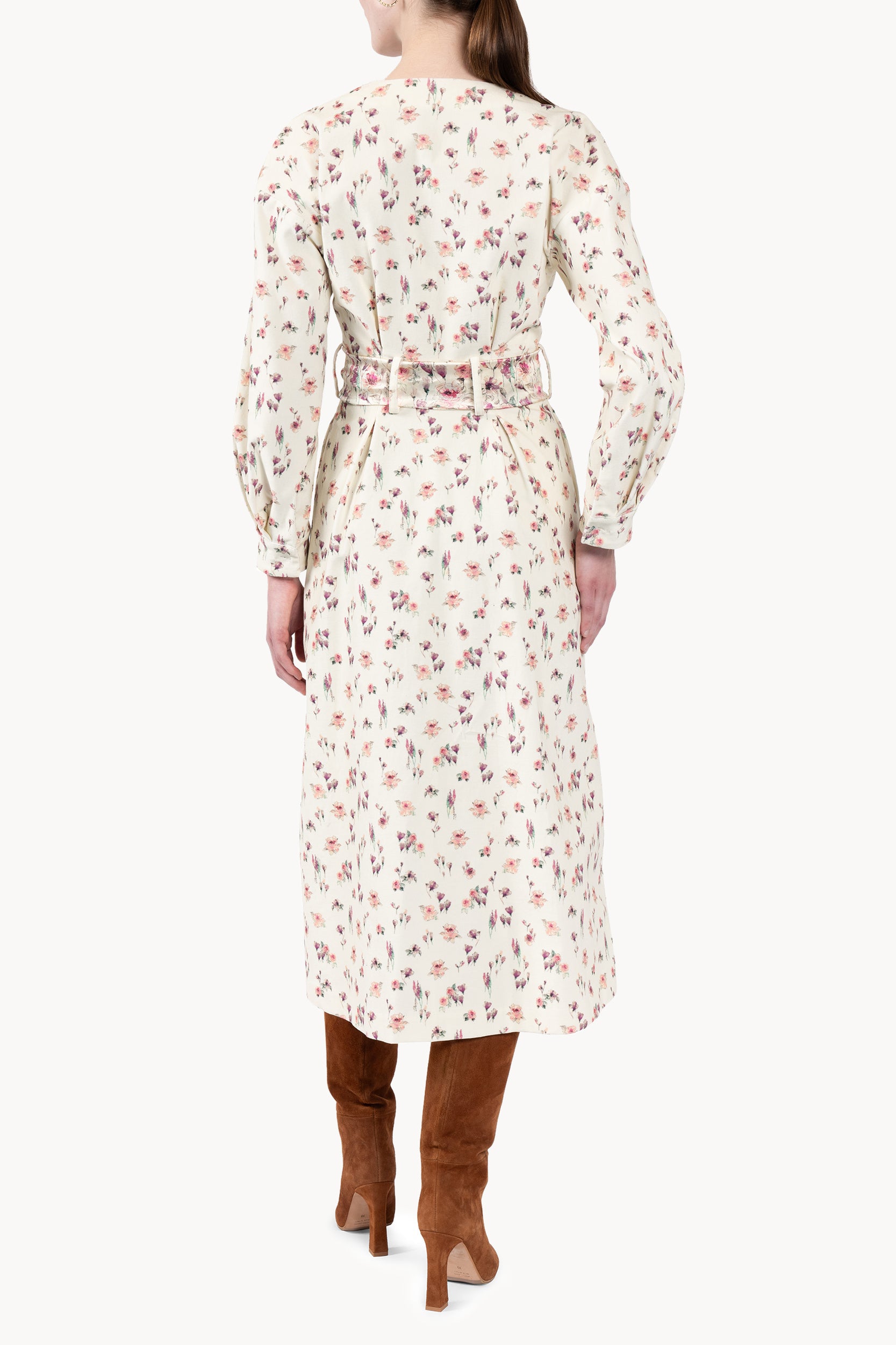 Velvet Rose Printed Dress