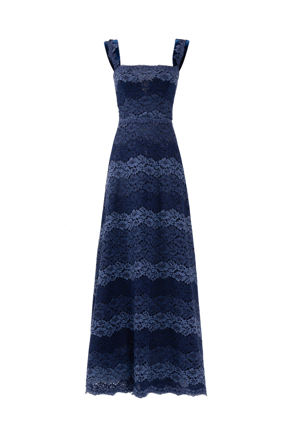 Bustier Striped Lace Dress