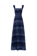 Bustier Striped Lace Dress