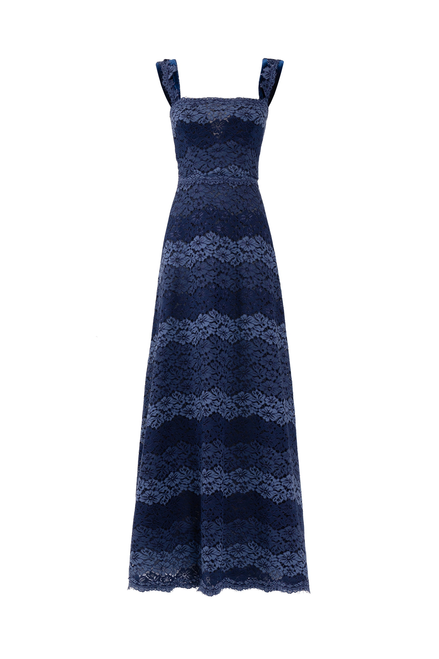 Bustier Striped Lace Dress