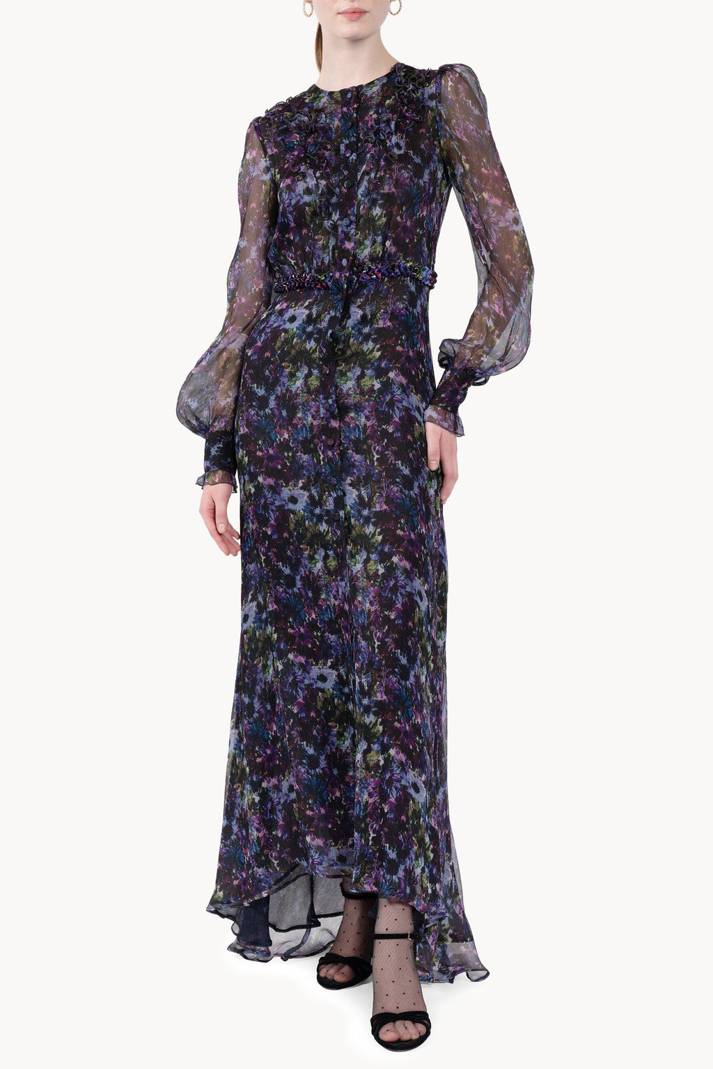 Chiffon Flowy Maxi Dress