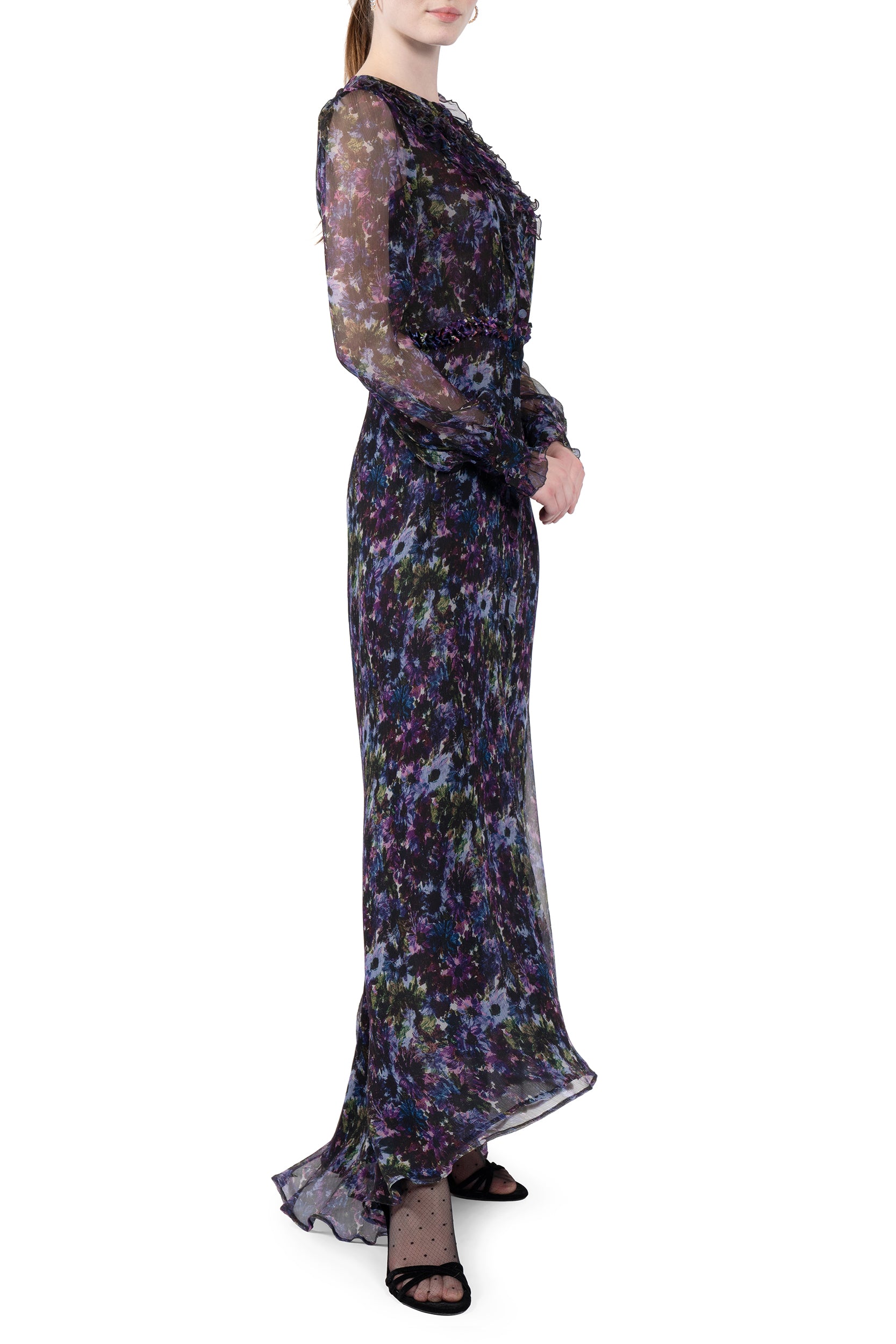 Chiffon Flowy Maxi Dress