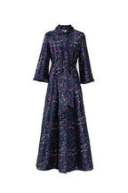 Brocade Dress With A Collar