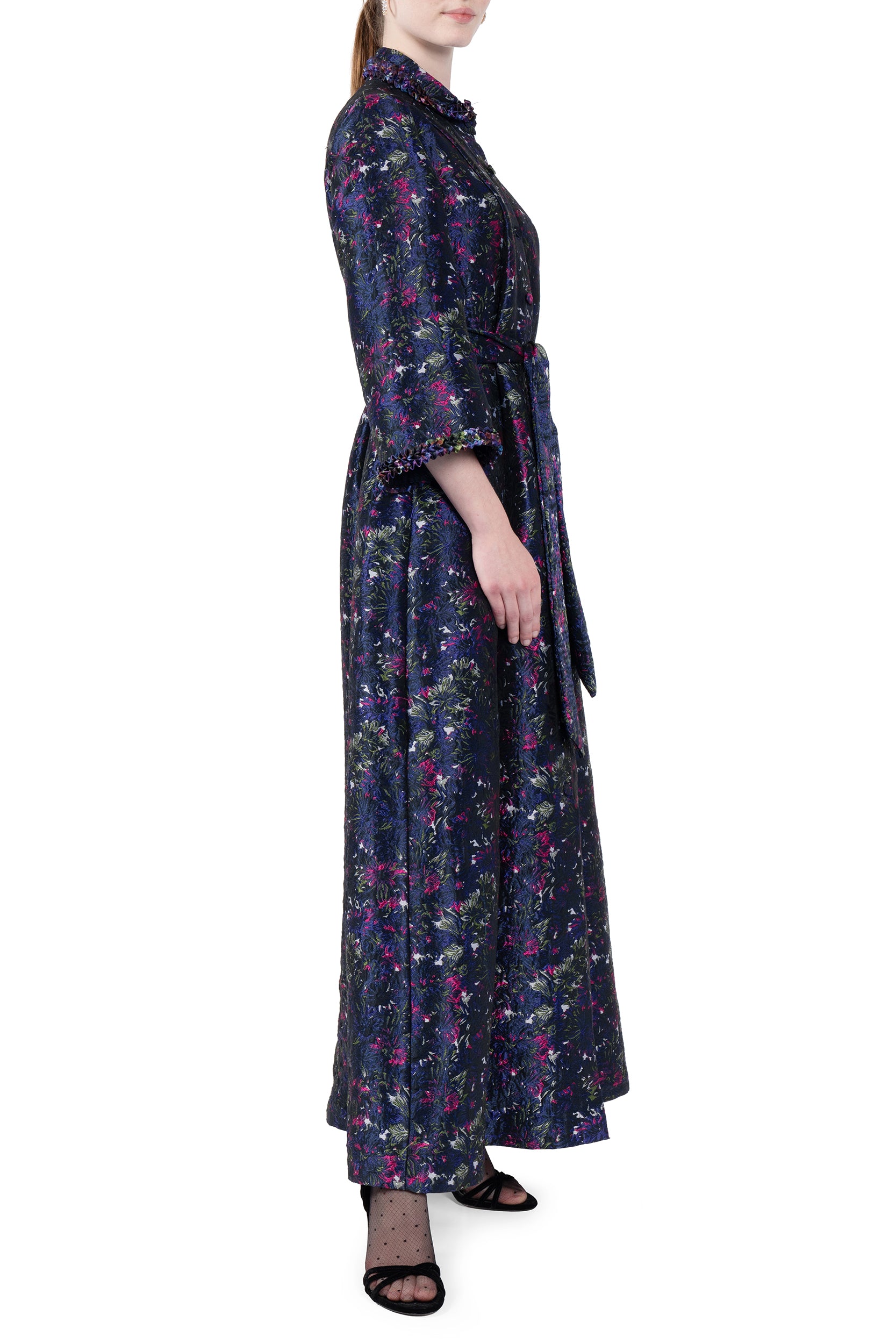Brocade Dress With A Collar