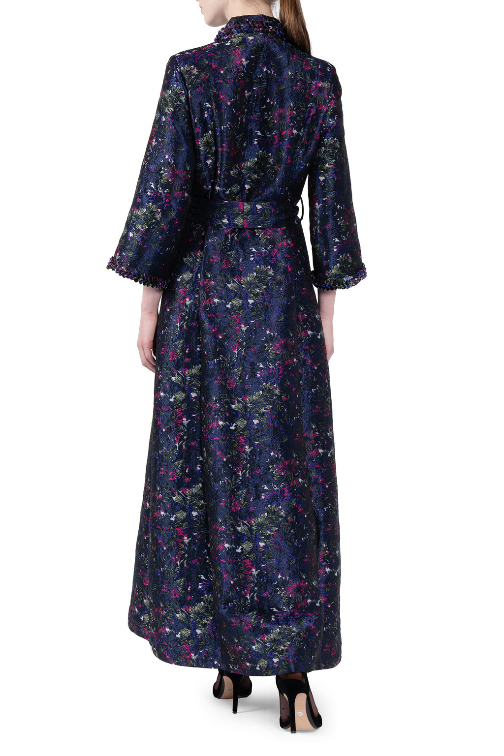 Brocade Dress With A Collar