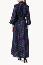 Brocade Dress With A Collar