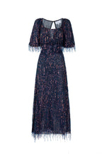 Scoop Necline Sequin Dress With Fringes