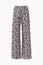 Pantaloni palazzo in velluto a coste stampato