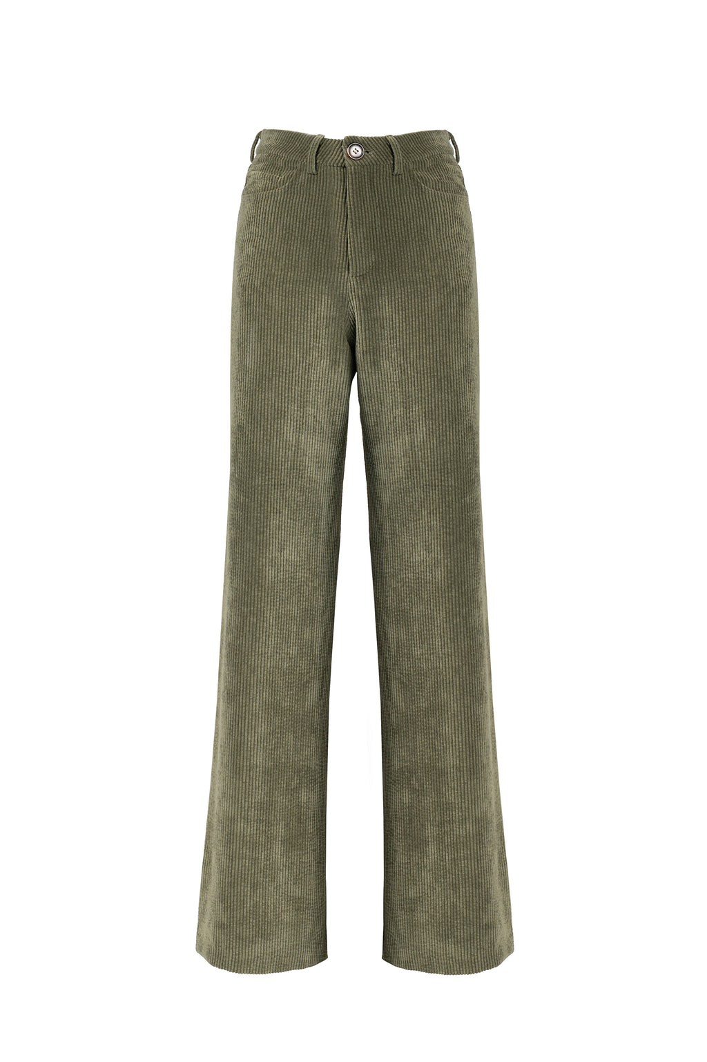Green Corduroy Palazzo Pants