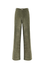Green Corduroy Palazzo Pants