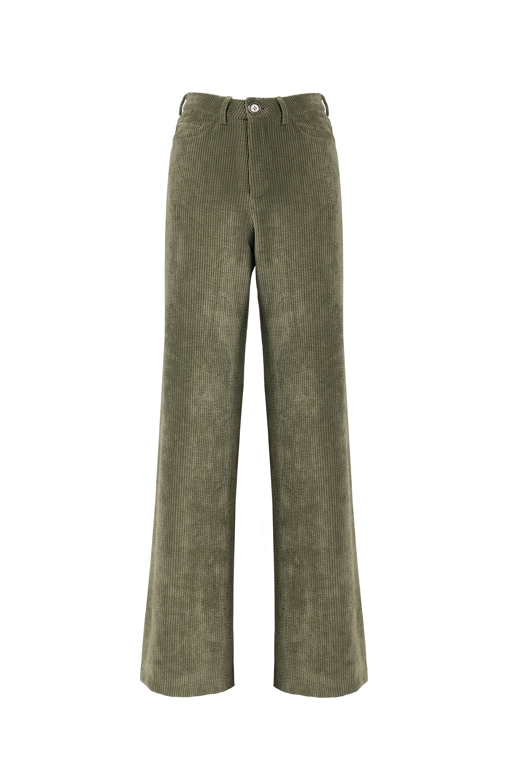 Green Corduroy Palazzo Pants