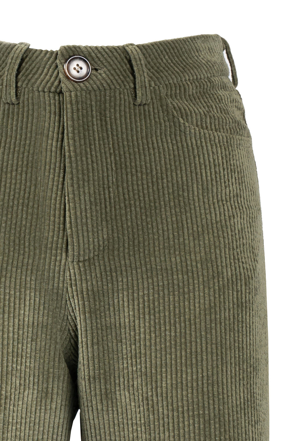 Green Corduroy Palazzo Pants