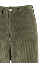 Green Corduroy Palazzo Pants