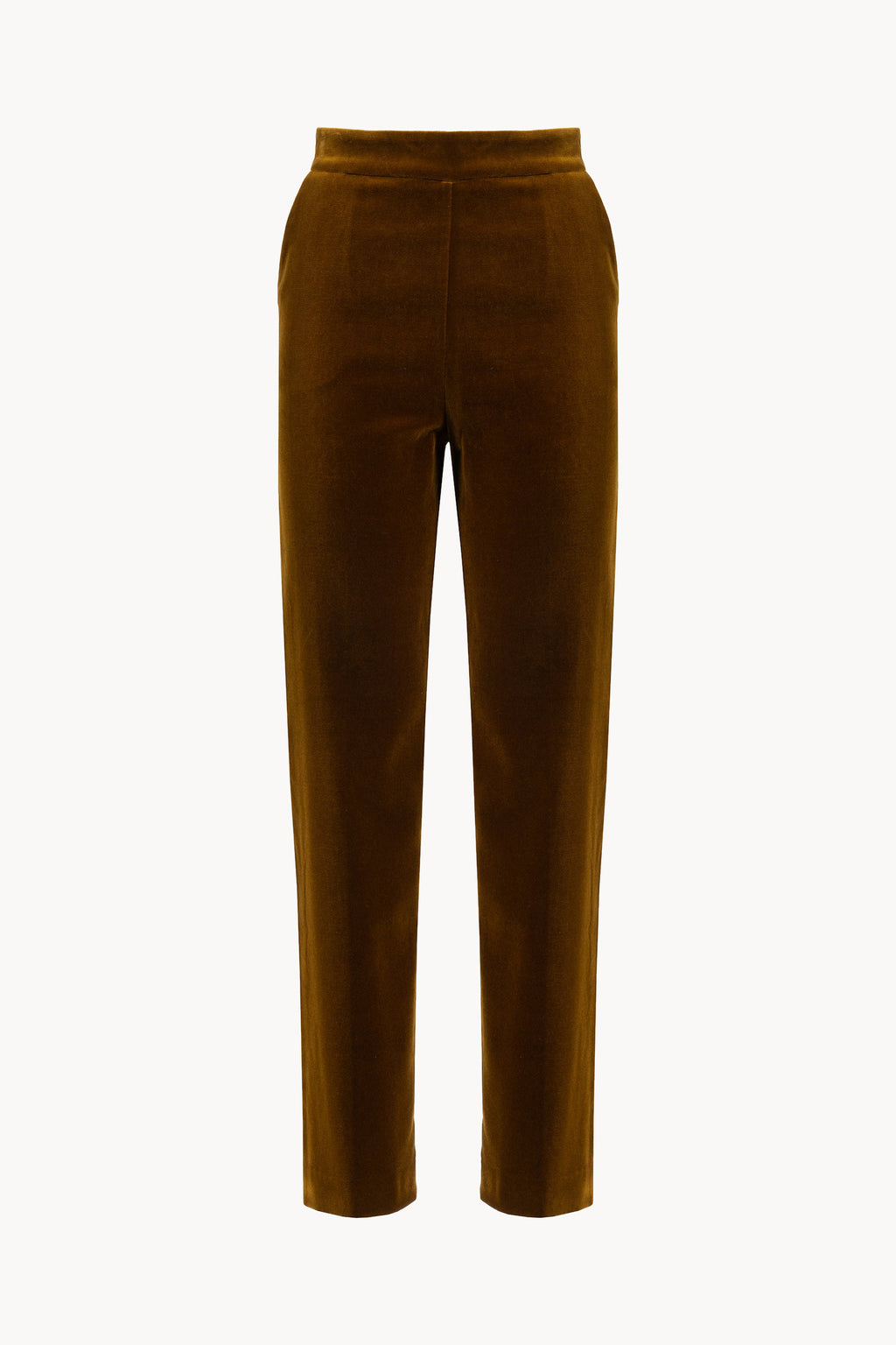 Pantaloni cigarette in velluto