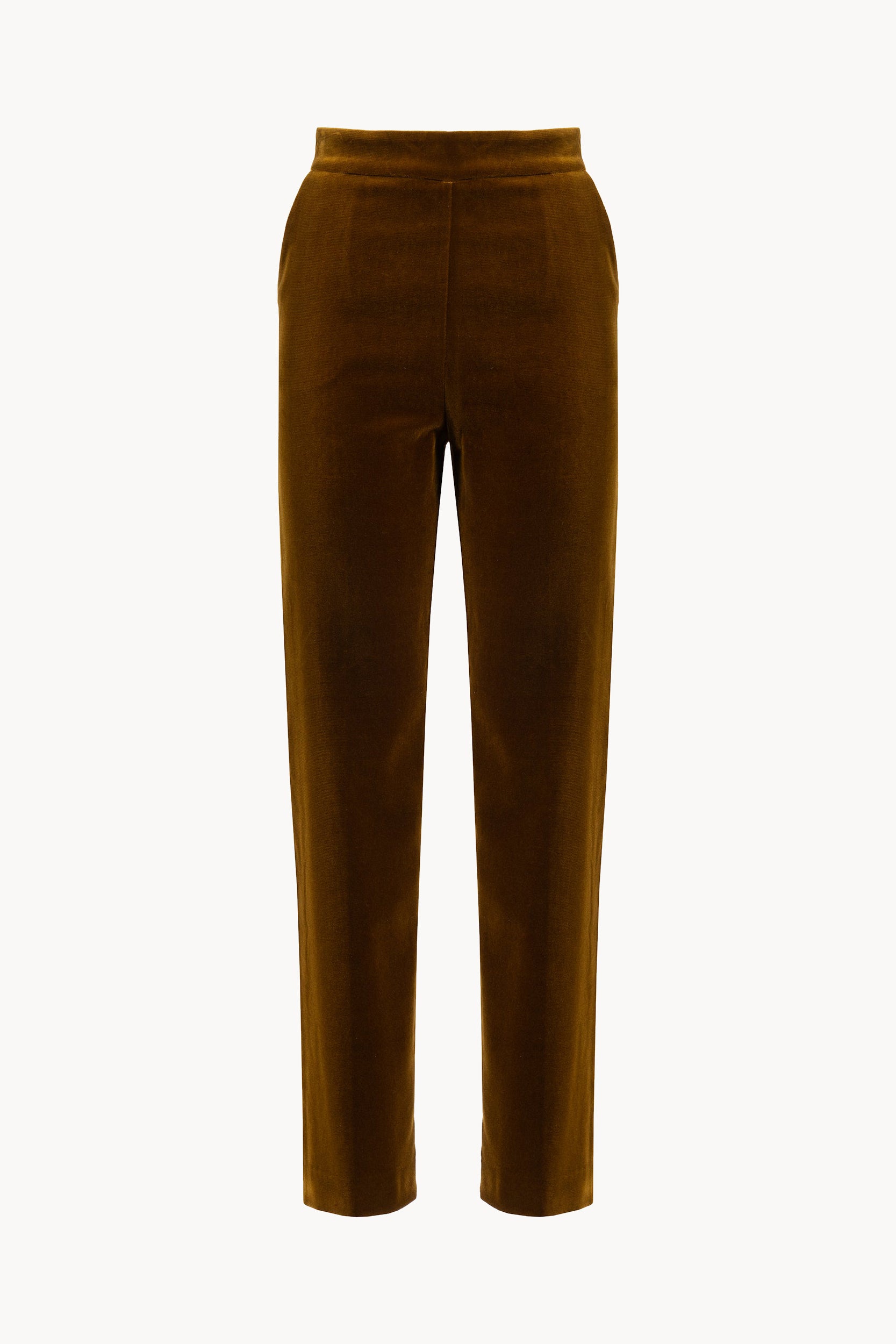 Pantaloni cigarette in velluto