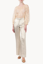 Boat Neck Lace Shirt