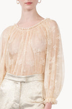 Boat Neck Lace Shirt