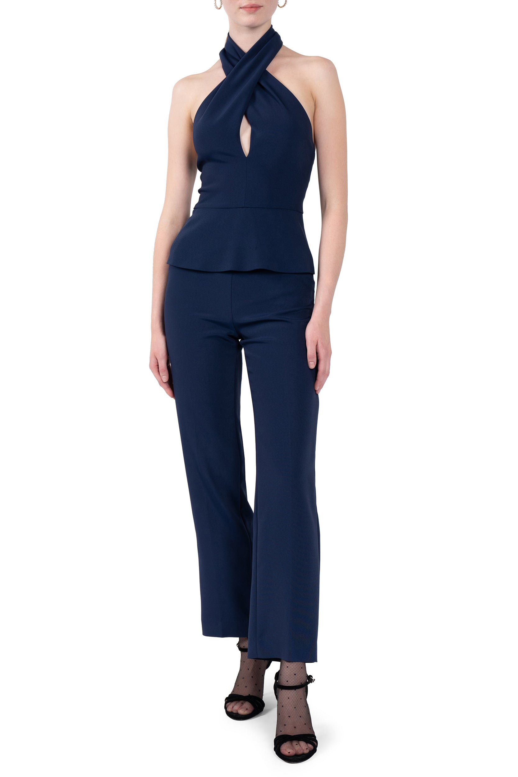 Halterneck Cady Stretch Top