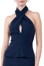 Halterneck Cady Stretch Top