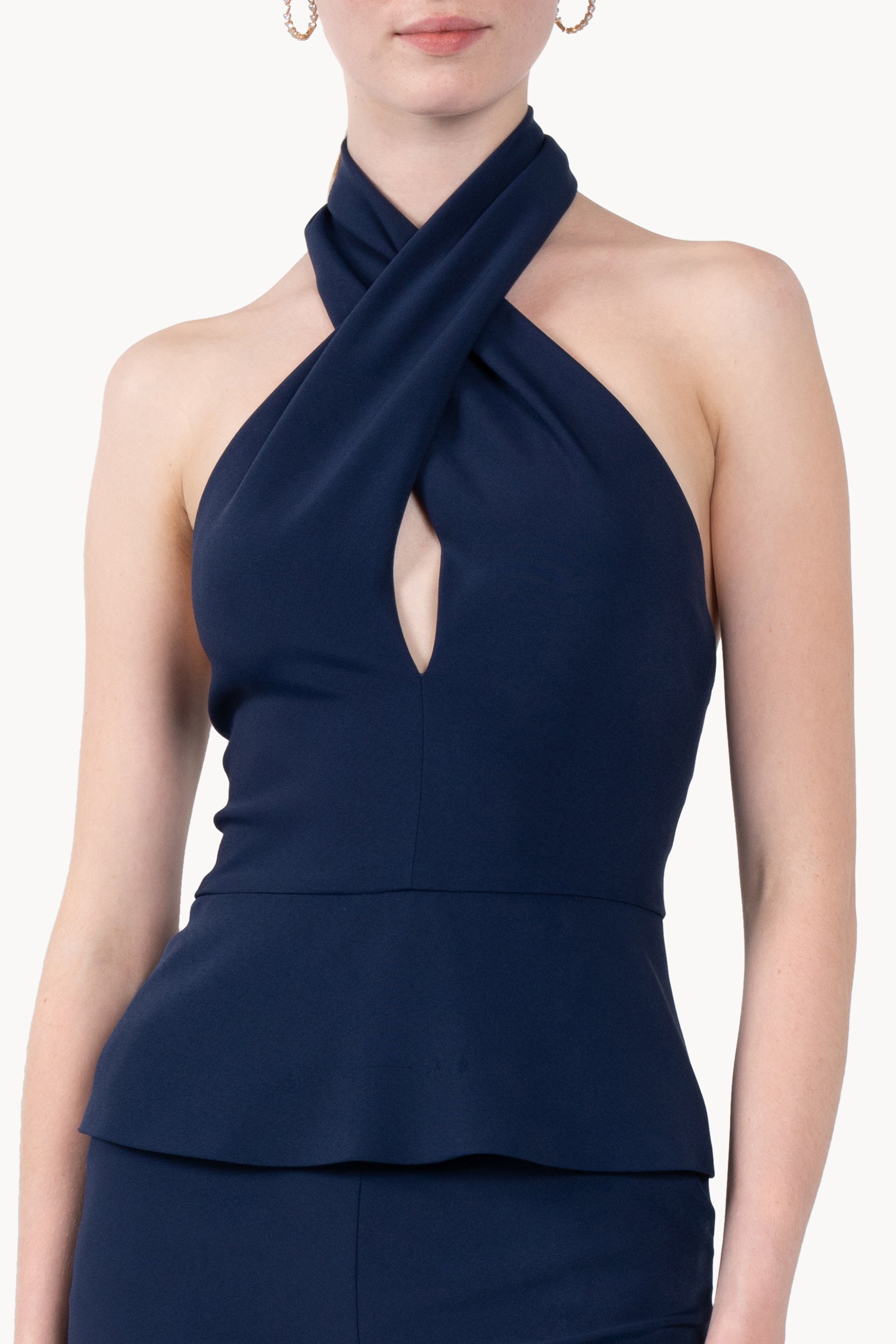 Halterneck Cady Stretch Top