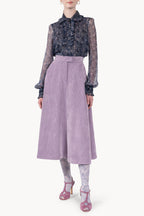 Chiffon Printed Shirt With Ruches