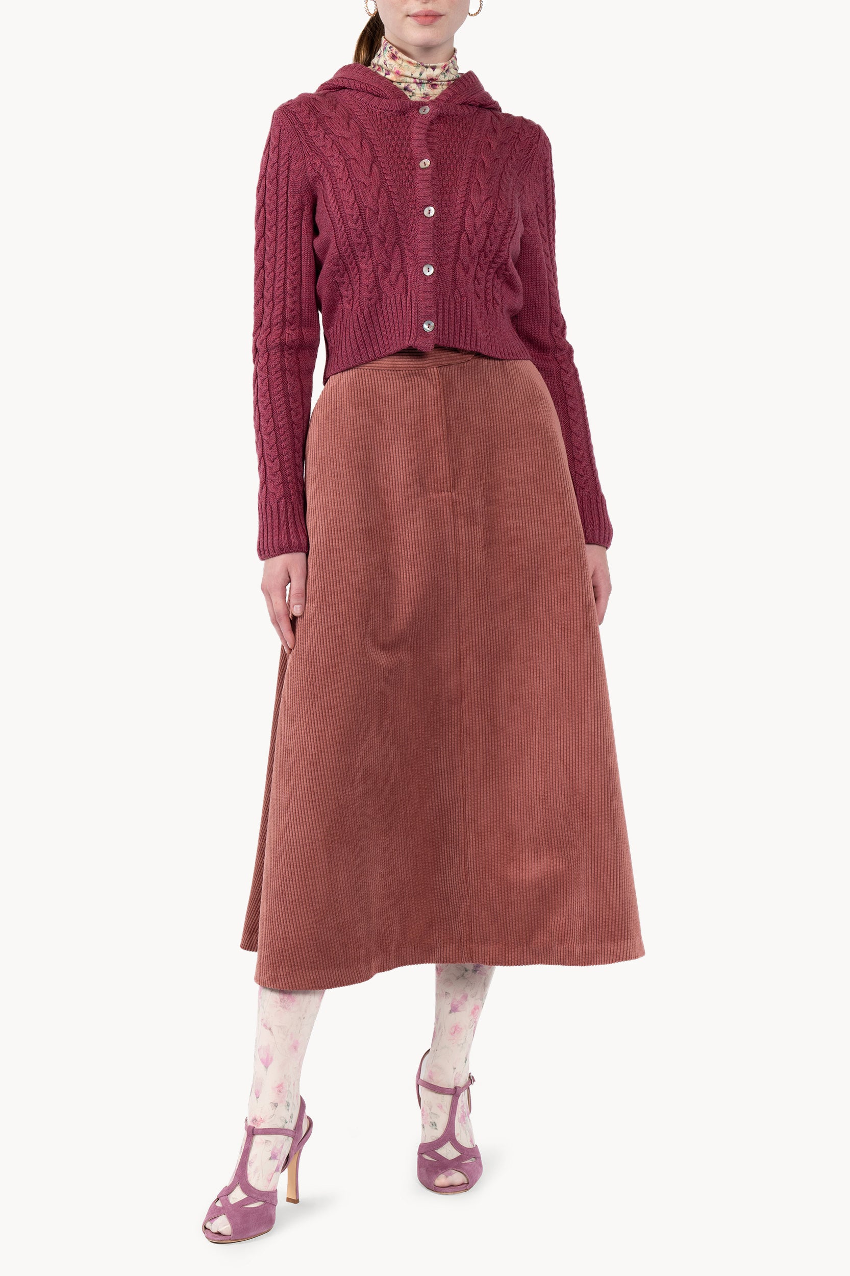 Cardigan con cappuccio