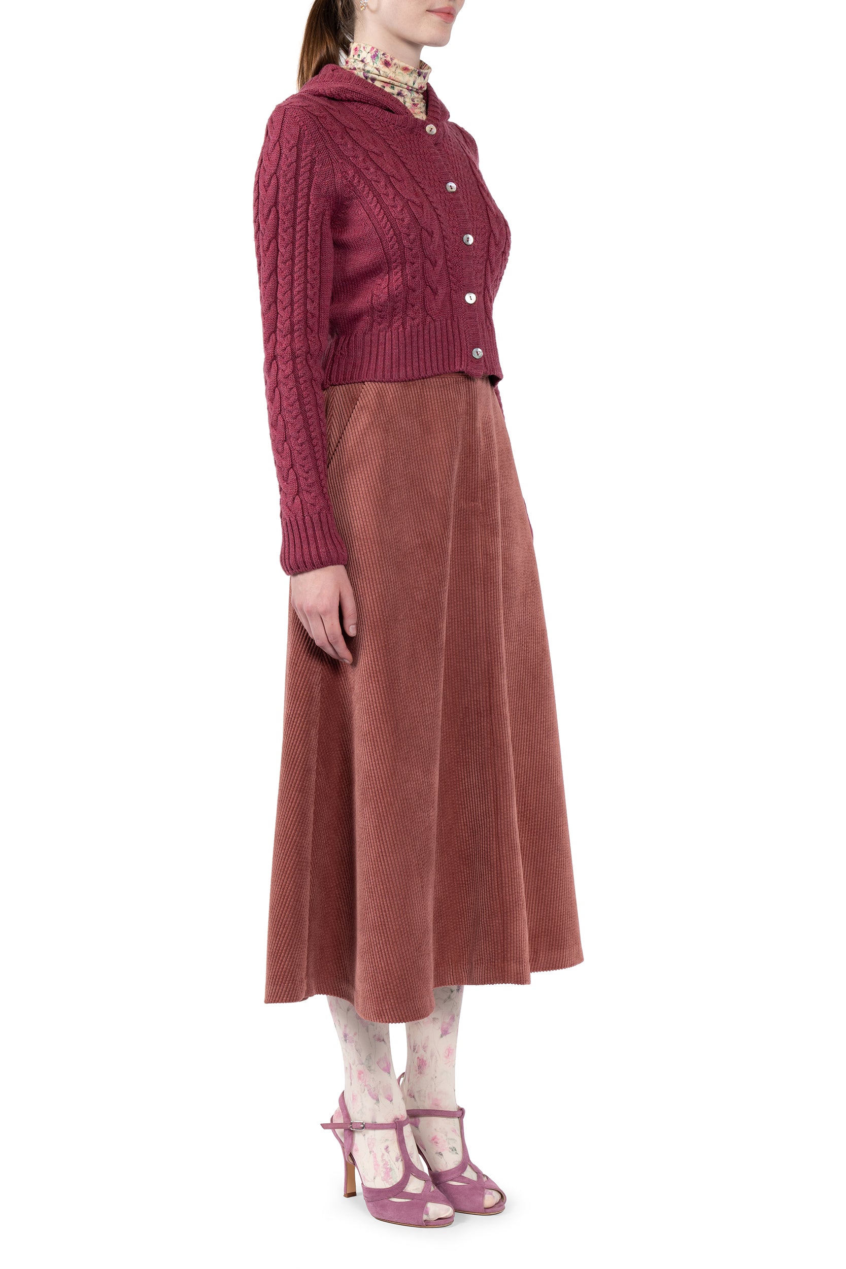 Hooded cardigan