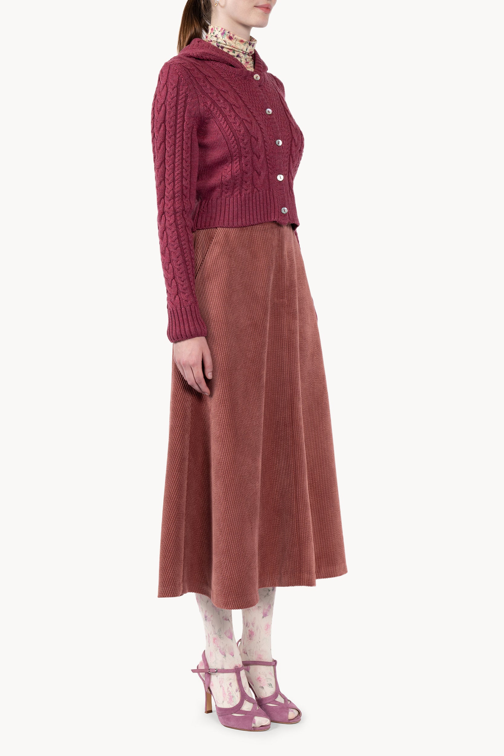 Hooded cardigan