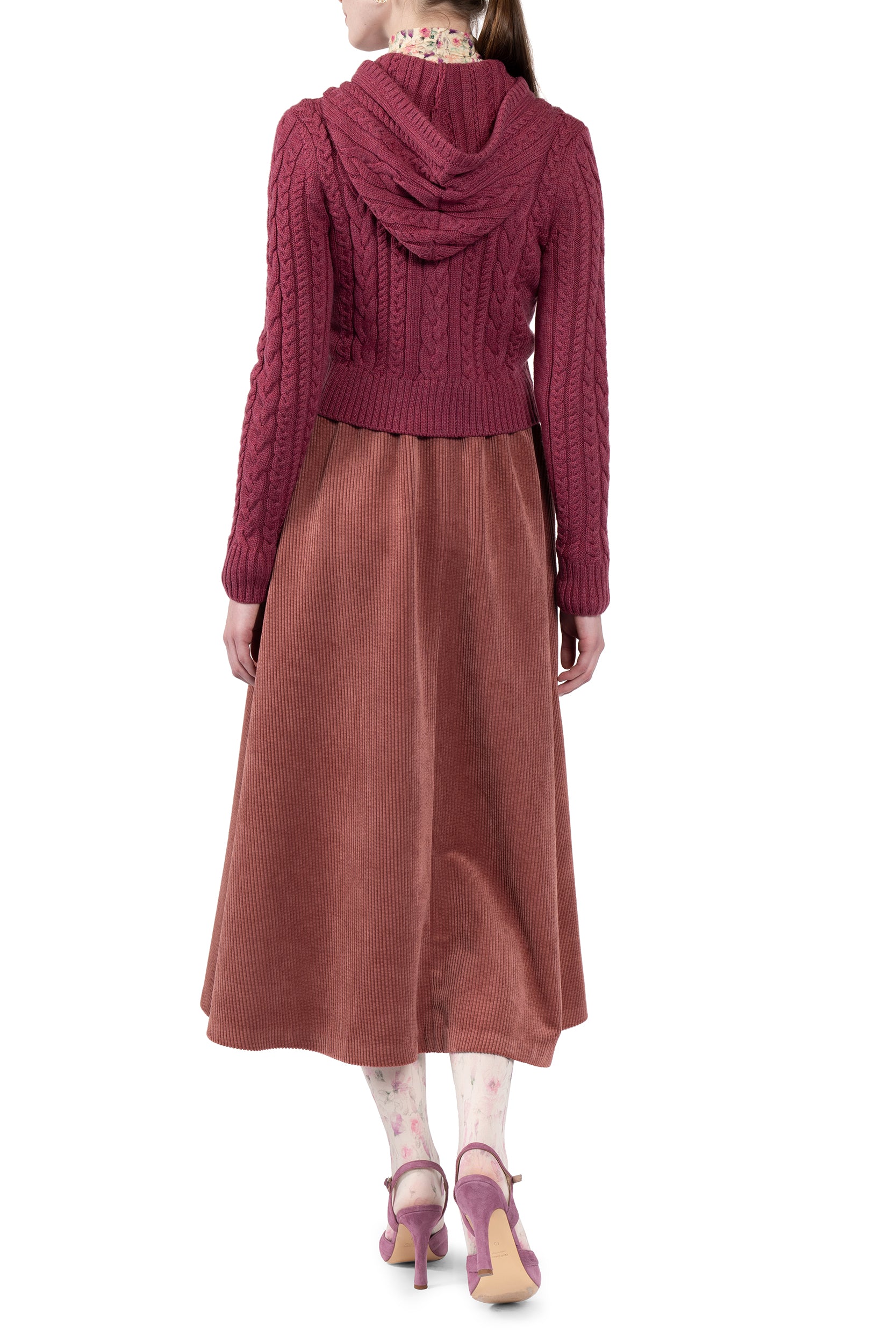 Hooded cardigan