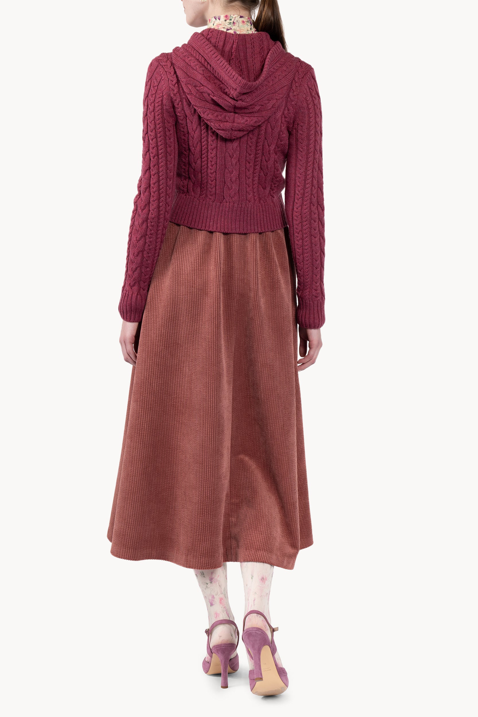 Hooded cardigan