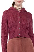 Hooded cardigan