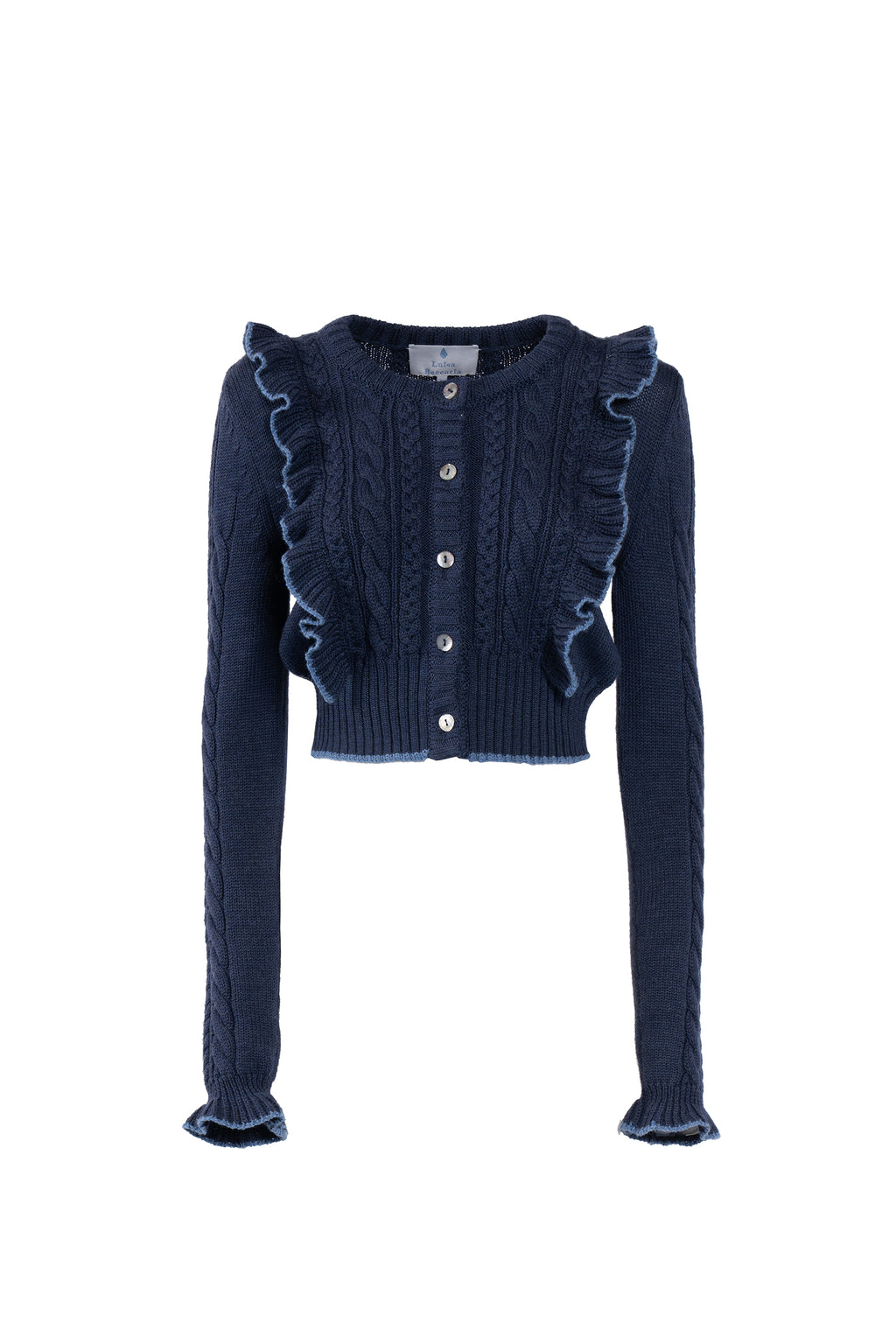 Cardigan con ruches